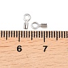 304 Stainless Steel Fold Over Crimp Cord Ends STAS-P434-05A-P-3