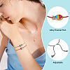5Pcs 5 Colors Alloy Enamel Fish Charm Adjustable Bracelets BJEW-TA0001-31-4