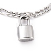 304 Stainless Steel Charm Bracelets STAS-B021-18P-2