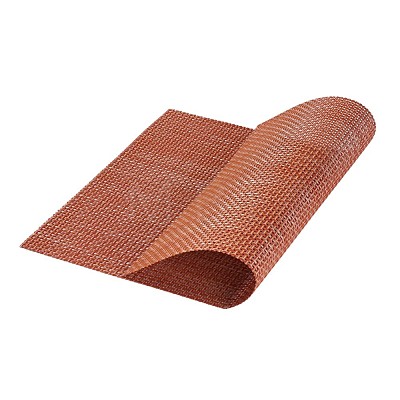 PVC Non-Slip Imitation Rattan Insulation Pad AJEW-TA0015-03B-1