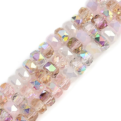 Electroplate Glass Beads Strands EGLA-B011-04A-02-1
