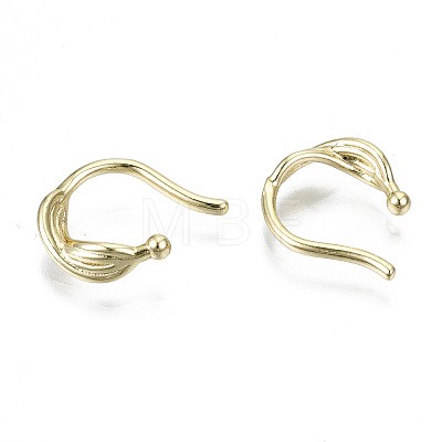 Brass Cuff Earrings EJEW-S201-243G-NR-1