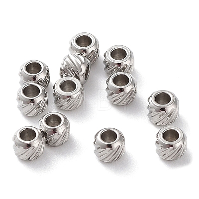 Non-Tarnish 201 Stainless Steel Spacer Beads X-STAS-K259-14C-P-1