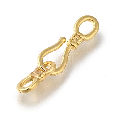 Brass Fold Over Clasps KK-H480-11G-1