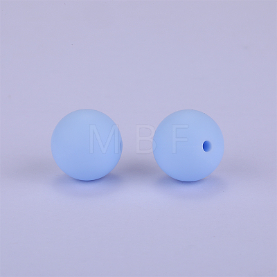 Round Silicone Focal Beads SI-JX0046A-116-1