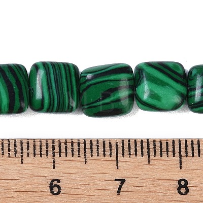 Synthetic Malachite Beads Strands G-M435-A16-01-1