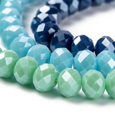 Electroplate Glass Beads Strands EGLA-X0007-01F-8mm-1