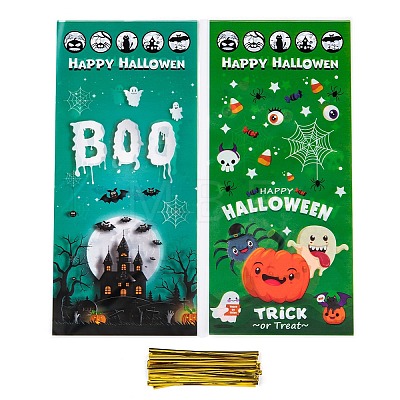 Halloween Printed Gift Plastic Bags ABAG-U001-03-1