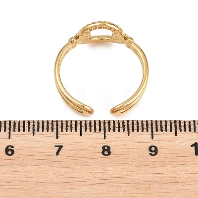 304 Stainless Steel Cuff Open Rings for Women RJEW-C161-01D-G-1