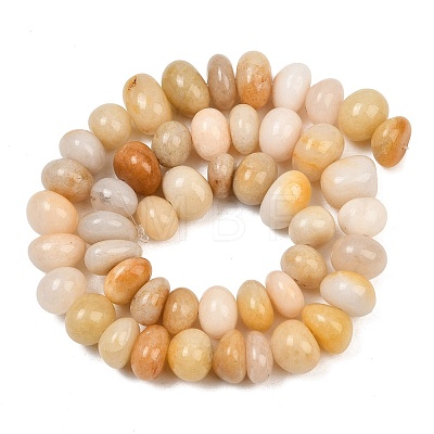 Natural Yellow Jade Beads Strands GG-CBACF26-A02-01-1