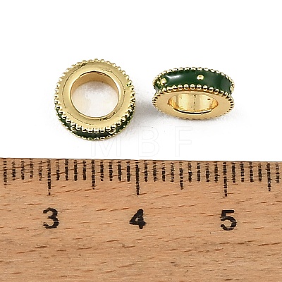 Brass Enamel European Beads KK-CBAF17A-01G-04-1