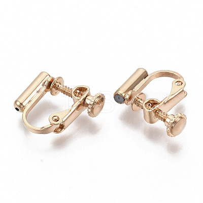 Brass Screw Clip-on Earring Converters Findings KK-N229-01B-1