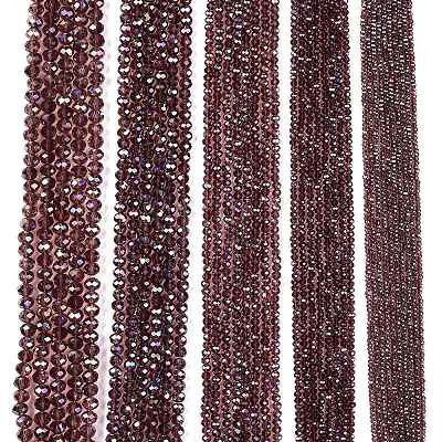 Electroplate Glass Beads Strands EGLA-A044-T8mm-B13-1