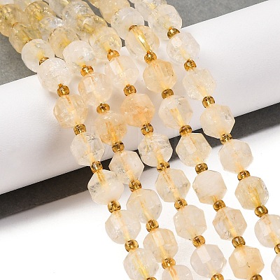 Natural Citrine Beads Strands G-C171-D02-02-1