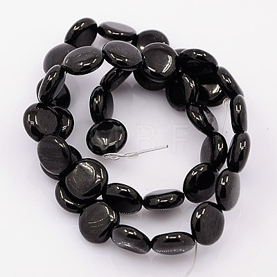 Natural Coal Quartz Beads Strands G-K001-M17-1