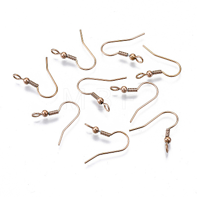 304 Stainless Steel Earring Hooks X-STAS-S111-003RG-1