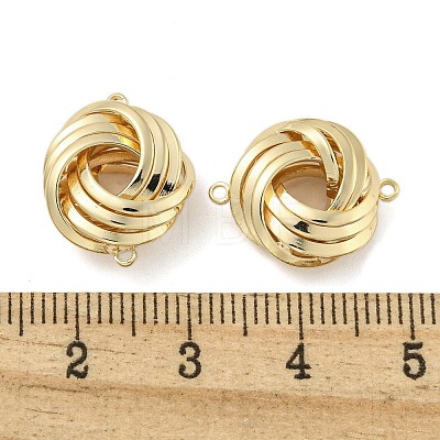 Knot Brass Connector Charms KK-N254-100G-1