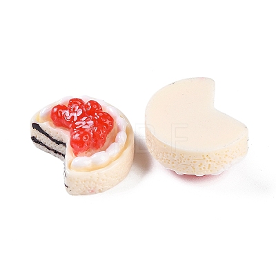 Opaque Resin Imitation Food Decoden Cabochons CRES-I032-02E-1