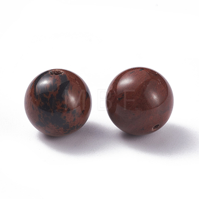Natural Mahogany Obsidian Beads G-G782-10B-1