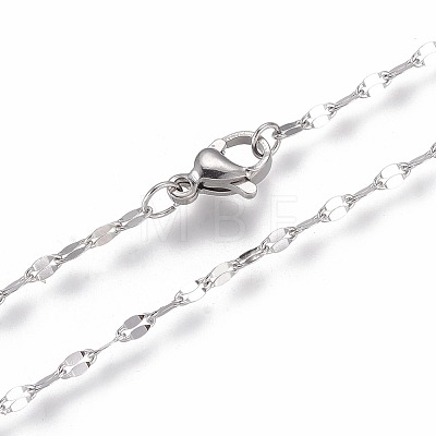 304 Stainless Steel Cable Chain Necklaces NJEW-F265-A-P-1