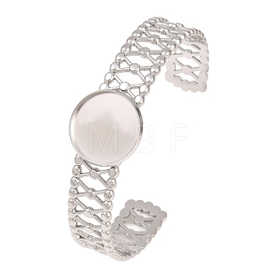 304 Stainless Steel Cuff Bangle Making STAS-F366-11B-P-1