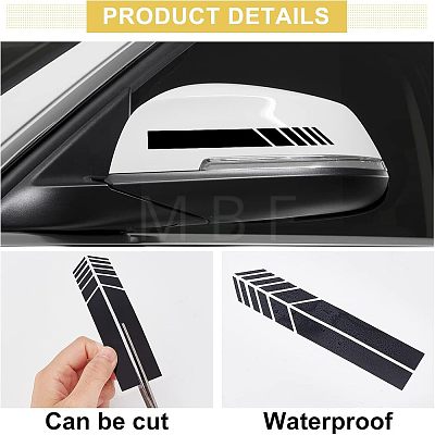 12Sets 3 Colors Waterproof Reflective PET Car Stickers DIY-FH0003-54-1