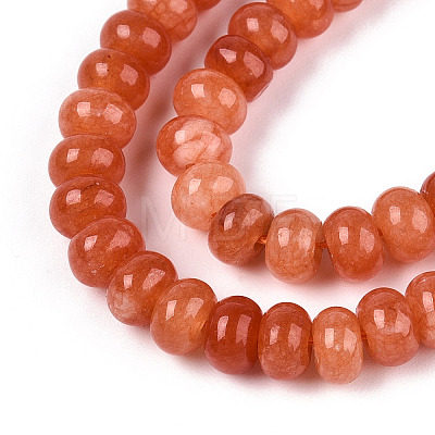 Dyed Natural White Jade Beads Strands G-T139-59A-06-1