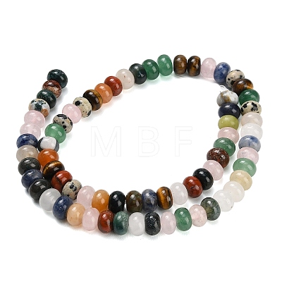 Natural Mixed Gemstone Beads Strands G-B189-A01-5x8mm-1
