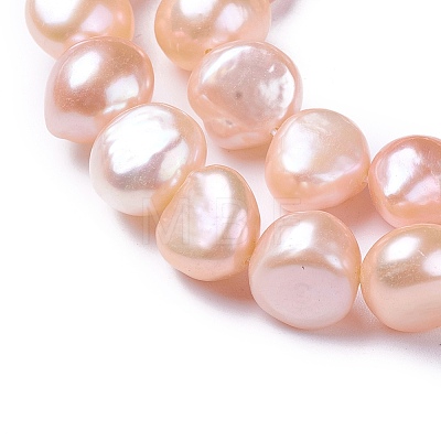 Natural Cultured Freshwater Pearl Beads Strands PEAR-L021-19A-01-1