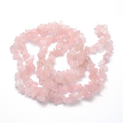 Natural Rose Quartz Beads Strands G-O049-B-36-1