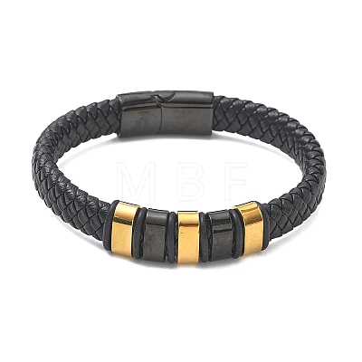 Braided Microfiber Leather Cord Bracelets BJEW-C153-01I-1