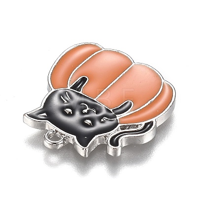 Autumn Theme Alloy Enamel Pendants ENAM-J649-06P-01-1