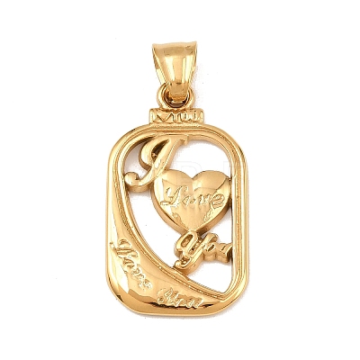 304 Stainless Steel Pendants Ion Plating(IP) STAS-K316-05G-1