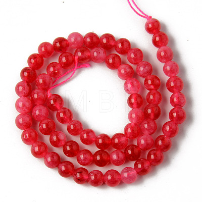 Natural Quartz Beads Strands G-R479-6mm-10-1