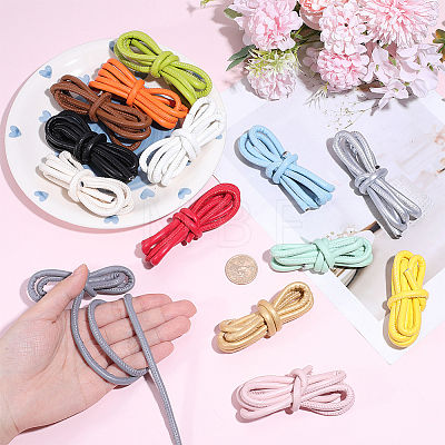 16Pcs 16 Colors Round PU Leather Cord OCOR-SC0001-15-1