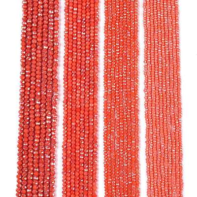 Electroplate Glass Beads Strands LS-EGLA-A044-P3mm-B21-1