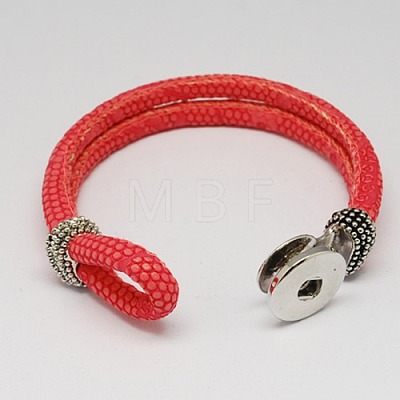 PU Leather Bracelet Making X-AJEW-R023-08-1