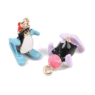 Alloy Enamel Pendants ENAM-A012-11G-1