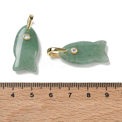 Natural Green Aventurine Pendants G-A297-01G-20-1