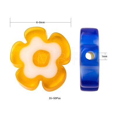8 Colors Handmade Millefiori Glass Bead Strands LAMP-LS0001-13-1