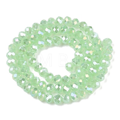 Electroplate Glass Beads Strands EGLA-A044-J6mm-B01-1