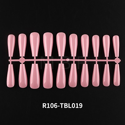 Solid Color Plastic Seamless Toe False Nail MRMJ-R106-TBL019-1