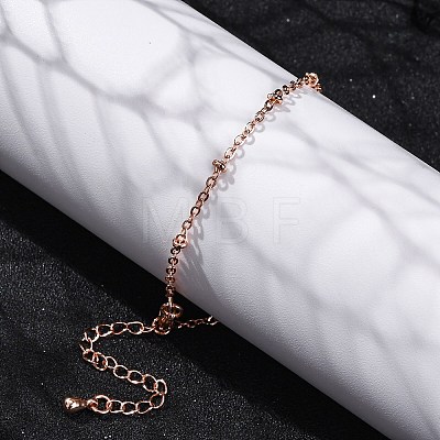 Brass Satellite Chains  Bracelets for Women BJEW-G735-19RG-1