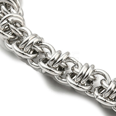 304 Stainless Steel Rope Chain Bracelet BJEW-C042-07P-1