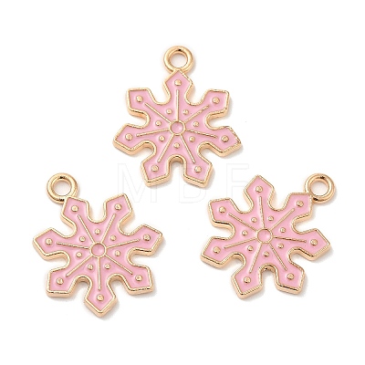 Christmas Light Gold Tone Alloy Enamel Pendants X-FIND-C031-01KCG-02-1