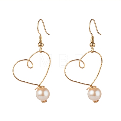 Brass Dangle Earrings EJEW-JE04563-1