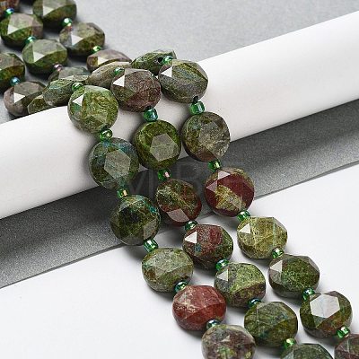 Natural Dragon Blood Jasper Beads Strands G-NH0004-007-1