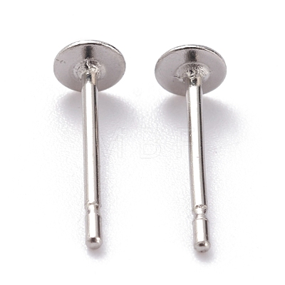 304 Stainless Steel Stud Earring Findings STAS-J031-08-1