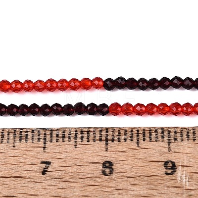 Transparent Glass Beads Strands GLAA-N074-01A-20-1