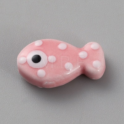 Handmade Porcelain Beads PORC-WH20001-02D-1